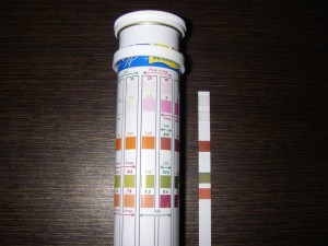 テトラテスト　5in1　マリン試験紙（海水用）　検査結果