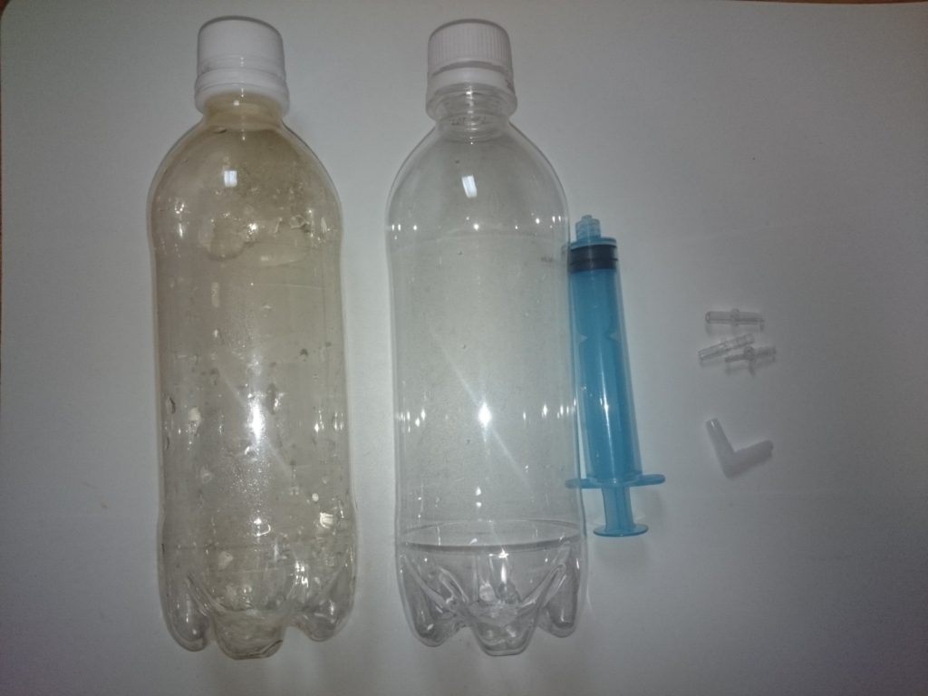 ペットボトルスキマー作り用の材料
